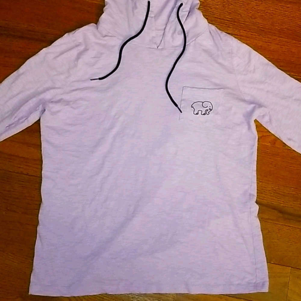 Ivory Ella long sleeve shirt w/ hood